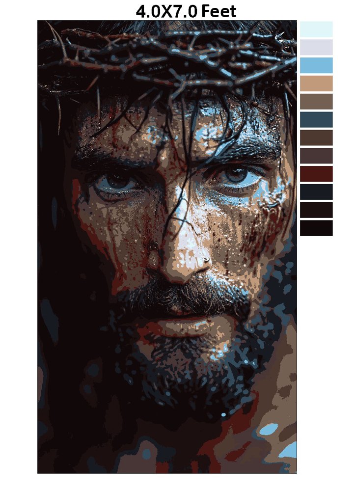 Hand crafted NW wool Tapestry- Crown of Thorns