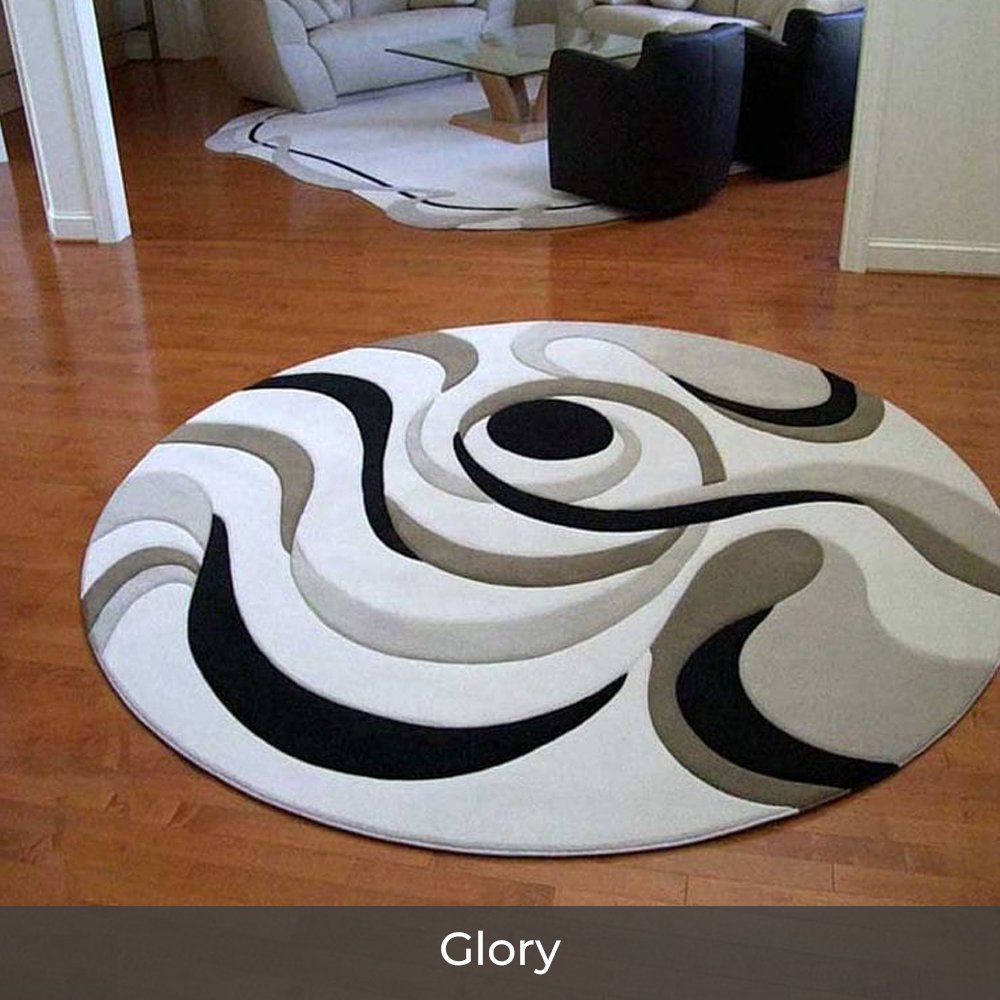 Celestial Round - Custom made Hand Tufted Premium New Zealand Wool Carpet - 9 x 9 ft, Glory