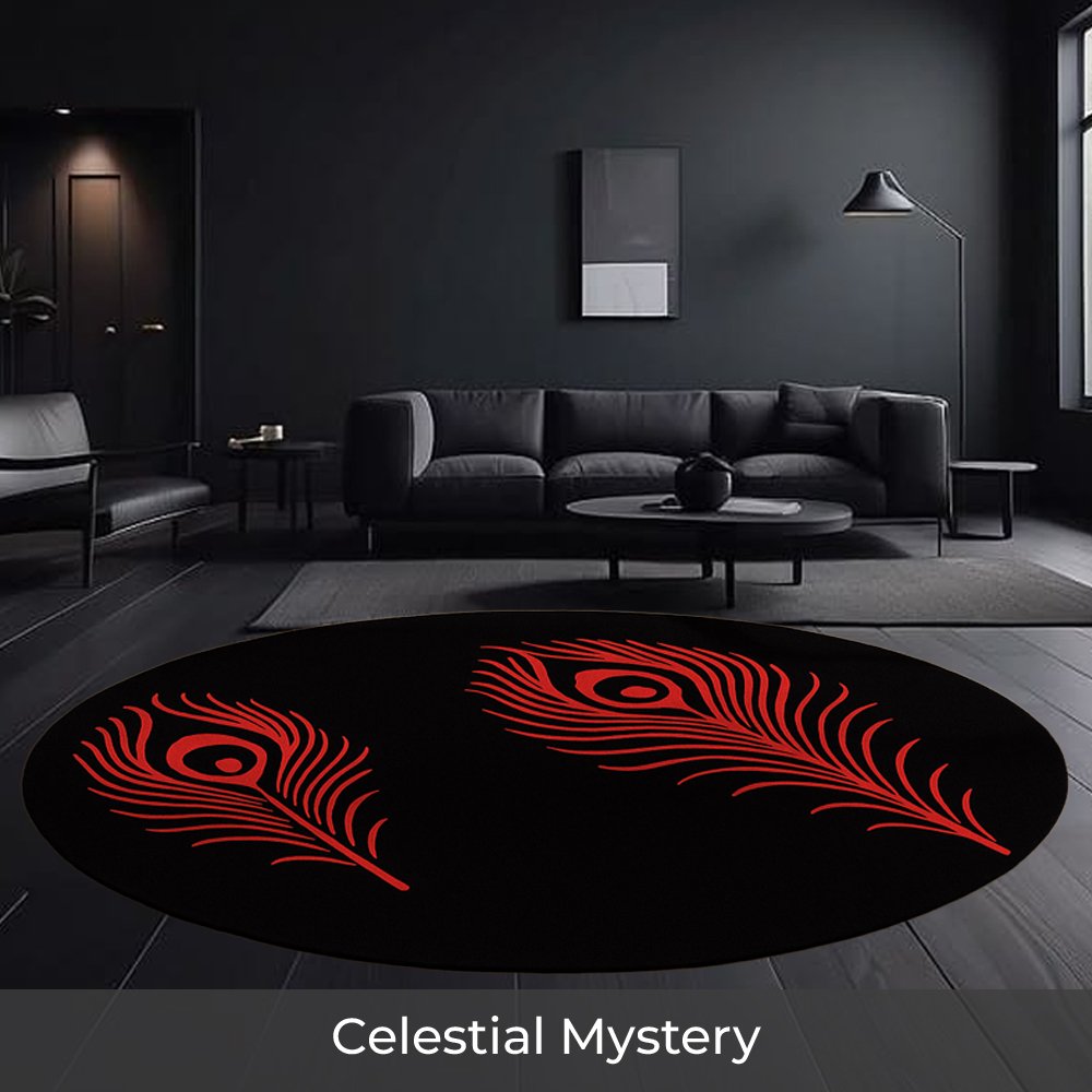 Celestial Round - Custom made Hand Tufted Premium New Zealand Wool Carpet - 9 x 9 ft, Celestial Mystery