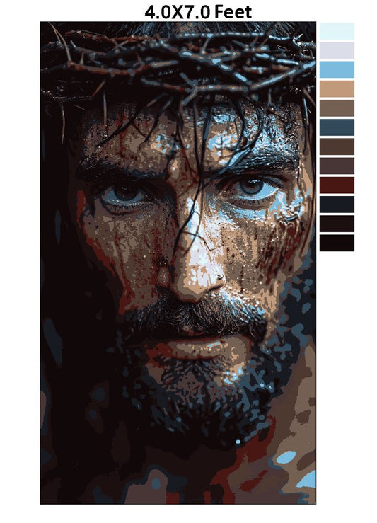 Hand crafted NW wool Tapestry- Crown of Thorns