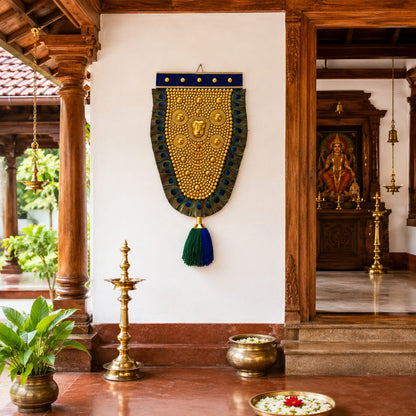 Nettipattam with Peacock Feather