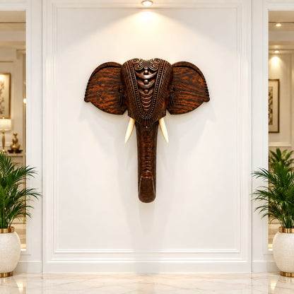 Carved Elephant Head  - Premium Rosewood