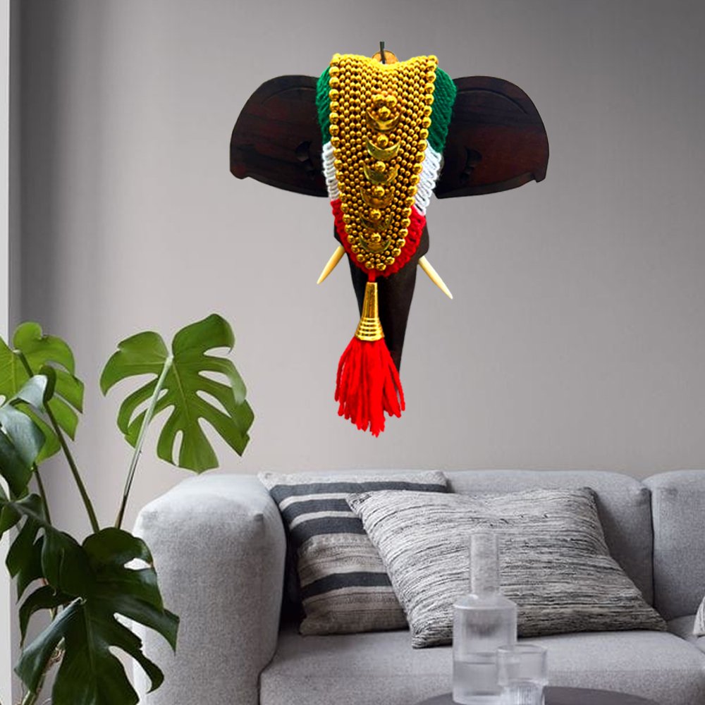 Elephant Head with Nettipattam