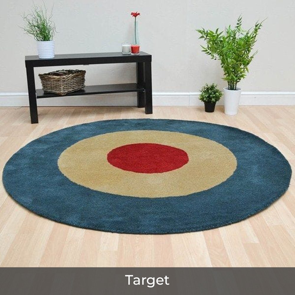 Celestial Round - Custom made Hand Tufted Premium New Zealand Wool Carpet - 9 x 9 ft, Target