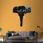 Elephant Head (Mahogany Wood)