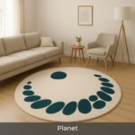 Celestial Round - Custom made Hand Tufted Premium New Zealand Wool Carpet - Image 14