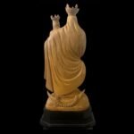 Divine Mother Mary & Baby Jesus – Handcrafted in White Wood (18 inches) - Image 2